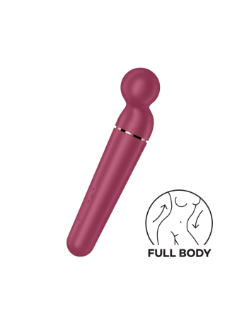 Vibromasseur wand rouge USB 60 vibrations Planet Wand-er Satisfyer - CC597844